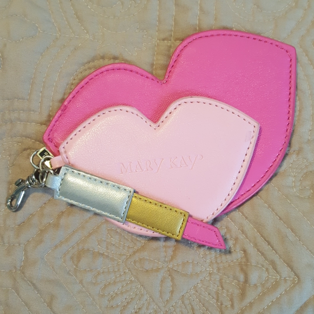 Mary Kay Lipstick Clip-on Business Card Holder